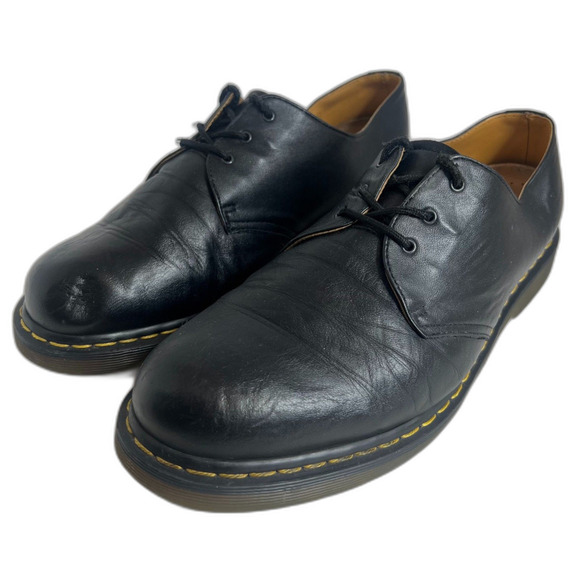 Vintage Dr Martens 1461 Men\'s Black Leather Oxfords Sneakers Size 12 Punk main image 9